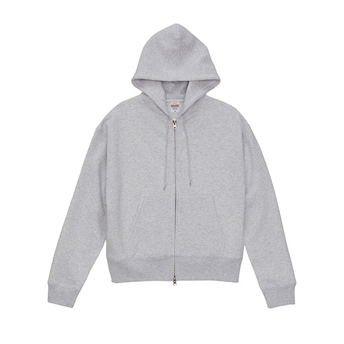 10.0オンスT/Cボックスシルエットスウェットフルジップパーカ(裏起毛)